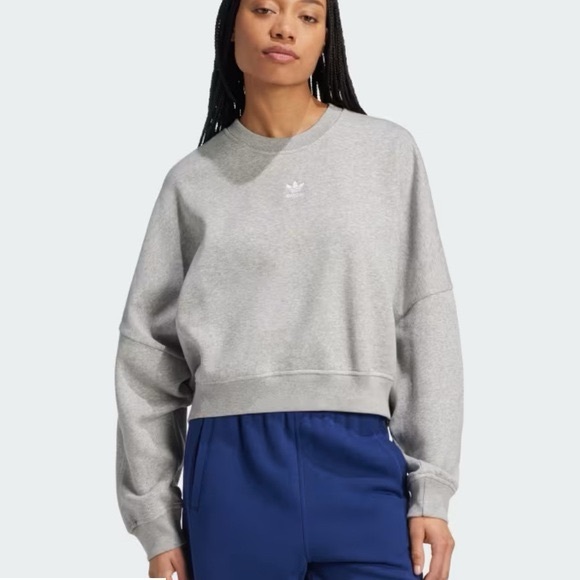 Adidas Essentials Small Logo Feelcozy Sweatshirt Size Small Women’s - Picture 7 of 8